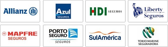 Allianz, Azul, Bradesco, Capemisa, HDI, Icatú, Itaú, Liberty, Mapfre, Porto Seguro, Sompo, SulAmerica